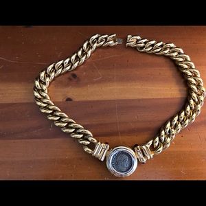 18” gold heavy necklace.  Neiman Marcus costume